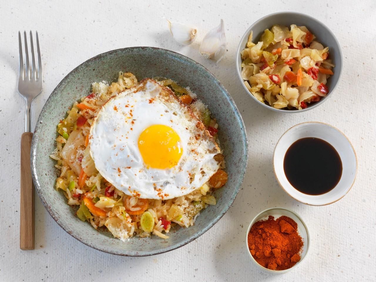 Riz sauté au Kimchi et aux œufs Riz sauté au Kimchi et aux œufs