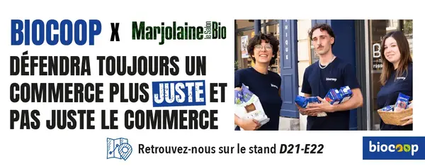 Biocoop, partenaire du salon Marjolaine 2024 ! Biocoop, partenaire du salon Marjolaine 2024 !